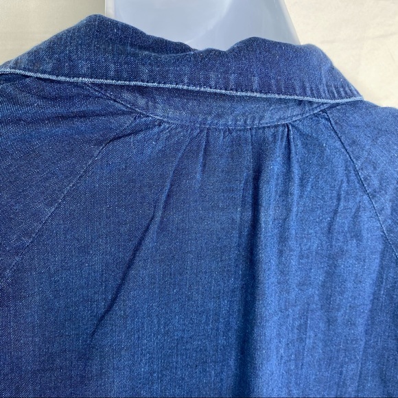 Loft by Ann Taylor Denim Long Sleeve Tunic Top M - Picture 6 of 8